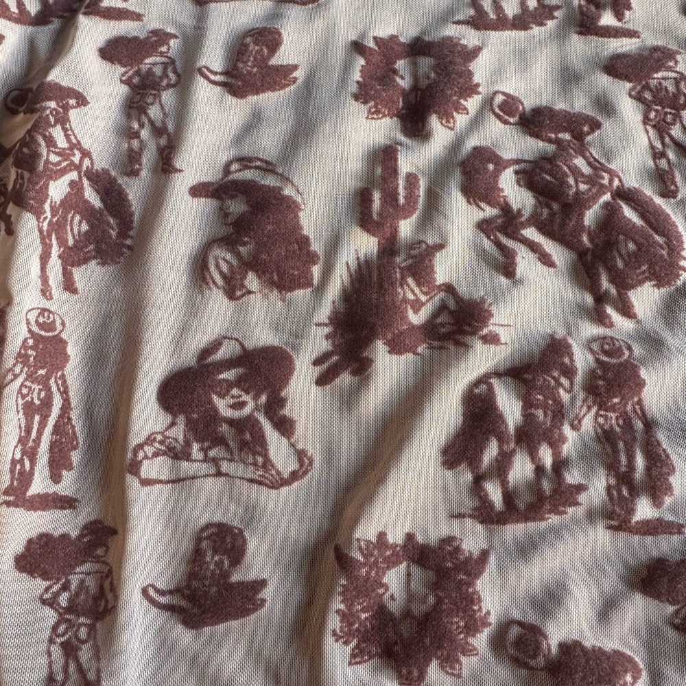 Western Print Women's Top